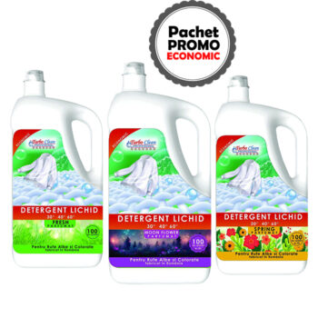 Pachet 3 x Detergent rufe Turbo Clean 5L Economic